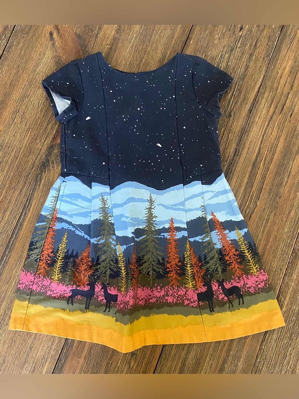 Genuine Kids by OshKosh Starry Night Woods short sleeve dress